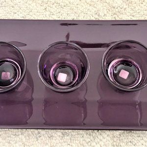 PartyLite Purple Candle Holder